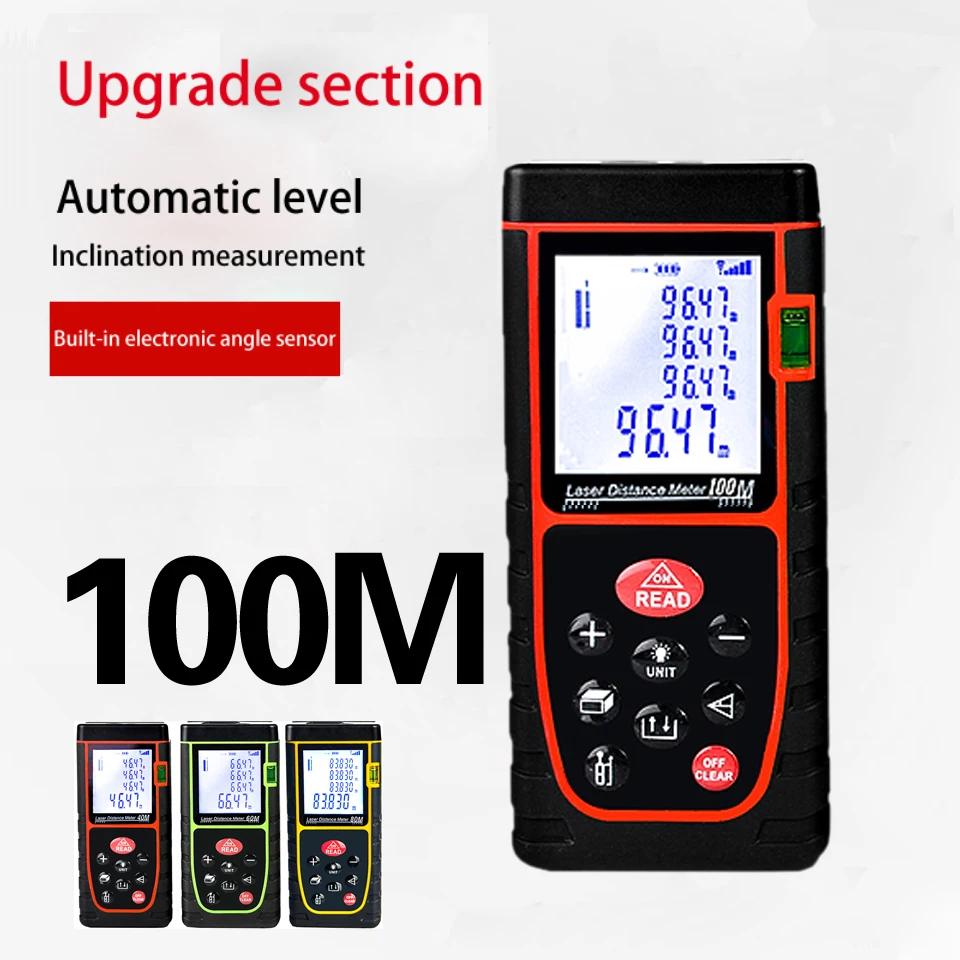 

VCHON Laser Distance Meter 100M measurement distance sensor laser range finde metro trena laser rangefinder digital tape measure