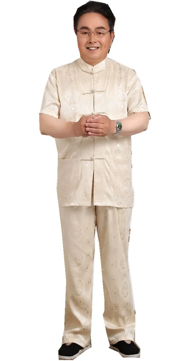 Шанхай история короткий рукав Тай Чи одежда комплект Китайская традиционная одежда форма для Кунг Фу АРТЕС marciais для пары ушу - Цвет: 25241 for man
