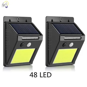 

48LED Solar Power PIR Motion Sensor Wall Light Outdoor Waterproof Energy Saving Street Yard Path Home Garden Security Lamp