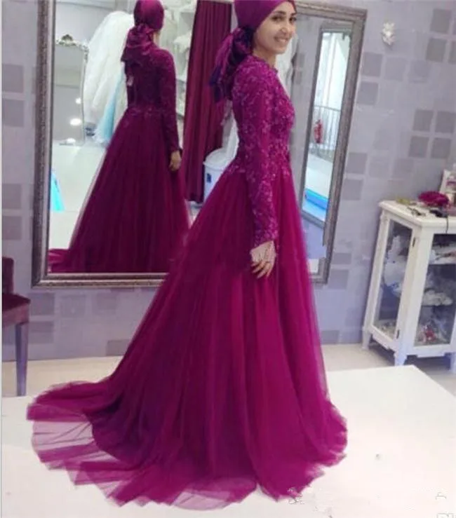 modest-muslim-long-sleeve-evening-dresses-2018-beaded-applique-lace-tulle-custom-made-a-line-arabic-formal-party-gowns (1)