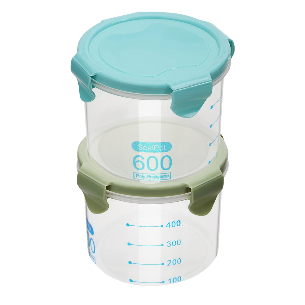 

Seal Pot Food Container Plastic Tea Coffee Candy Storage Tank Kitchen Storage Box Moistureproof Cookie Cereals Snacks Box