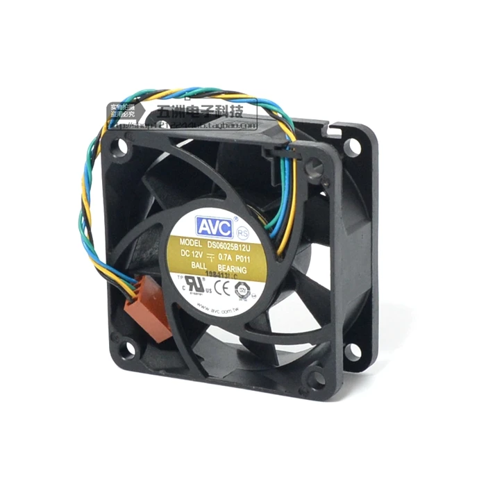 

Free Shipping AVC DS06025B12U P011 60mm 6cm DC 12V 0.70A Pwm server inverter cooling fan
