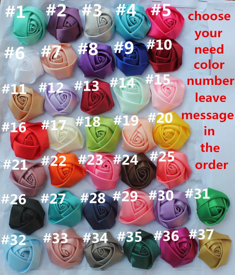 

100PCS 5cm(1.96inch) Wholesale Free Shipping Silk Rose Fake Rose Bouquet Material Artificial Fabric Flower 37 Colors For Choose