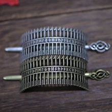 Langhong 1 шт. заколка в виде стрелы Викинг заколка для волос ювелирные изделия для женщин руны ювелирные изделия для волос