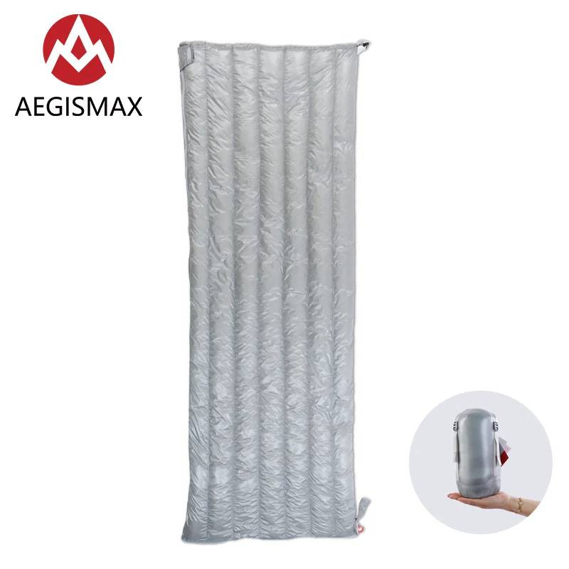 Aegimax E M 190 см x 72 конверт Тип Открытый Кемпинг весна осень лето три сезона 800FP белый гусиный пух спальный
