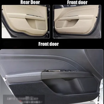 

4pcs Fabric Door Protection Mats Anti-kick Decorative Pads For Ford Mondeo 2013