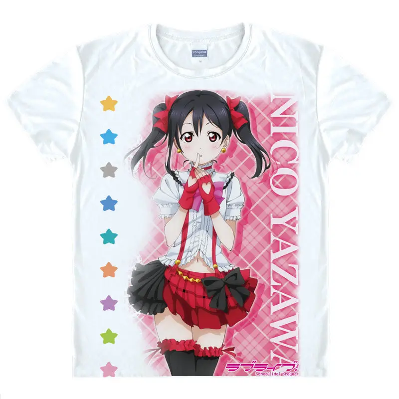 love live T Shirt Nozomi Tojo Shirt couple T shirts Anime characters