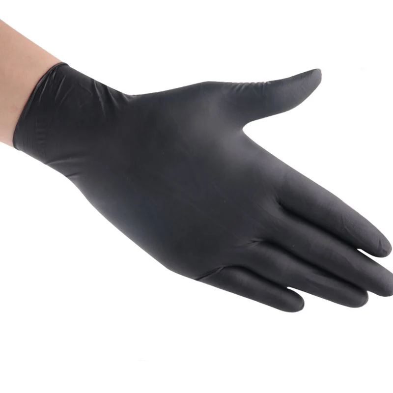 10 шт S/M Одноразовые черные лабораторные перчатки медицинские принадлежности для чистки татуировок Бытовые аксессуары для татуировки нитриловые резиновые перчатки