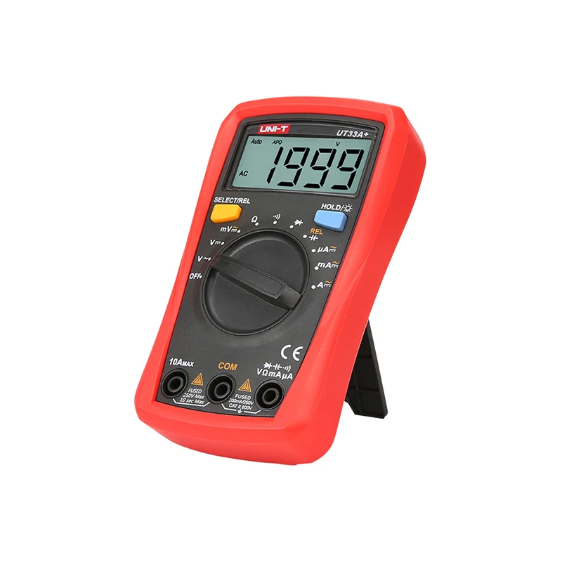 Goede UNI T UT33A + Digitale Multimeter LCD AC DC spanning weerstand + 2mF capaciteit tester met achtergrondverlichting