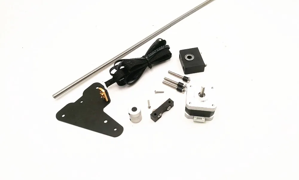 buy for CR 10 clone 3D printer parts Dual Z Upgrade kit with NEMA17 stepper motor for CR 10 3D printer 300mm 400mm size