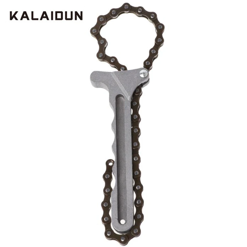 

KALAIDUN Oil Chain Wrench Fuel Filter 445MM Remover Car Tool Engine Oil Fliter Hand Tool Wrenches Used In Metal Work Mini