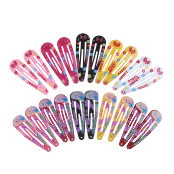 

10 PCS Candy Color 5cm BB Clips Carton Girls Hairpin Snap Band Hairpins Hair Accessories Wholesale