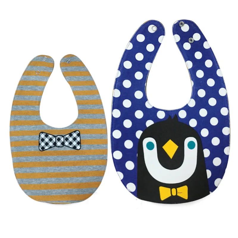 Baby girl and Boy Bibs newborn Sided Bibs Four layer waterproof with