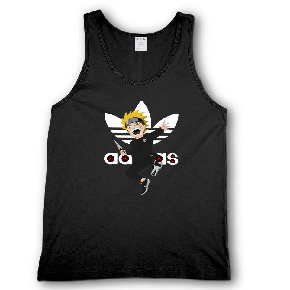 Anime Pria Kebugaran Singlet Tanpa 