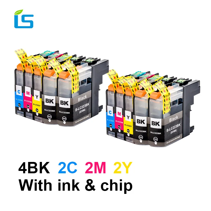 5 шт./компл. lc 223 LC223 LC221 совместимый чернильный картридж для Brother MFC J4420DW J4620DW J4625DW