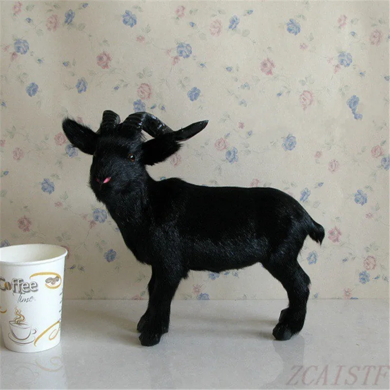 black goat stuffed animal