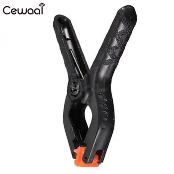 

Cewaal Nylon Black Stand Background Clip Moveable Backdrop Clamps Permium Photographic Background Spring Clamp Light