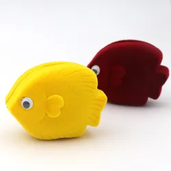 1 Piece Velvet Fish Necklace Earrings Present Gift Jewelry Packaging Box For Storage Wedding Engagement Display Holder Wholesale 1 Piece Velvet Fish Necklace Earrings Present Gift Jewelry Packaging Box For Storage Wedding Engagement Display Holder Wholesale