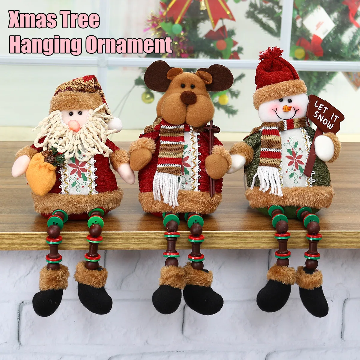 

Christmas Santa Claus Snowman Reindeer Doll Kid Gift navidad Tree Ornaments Christmas Decorations for home