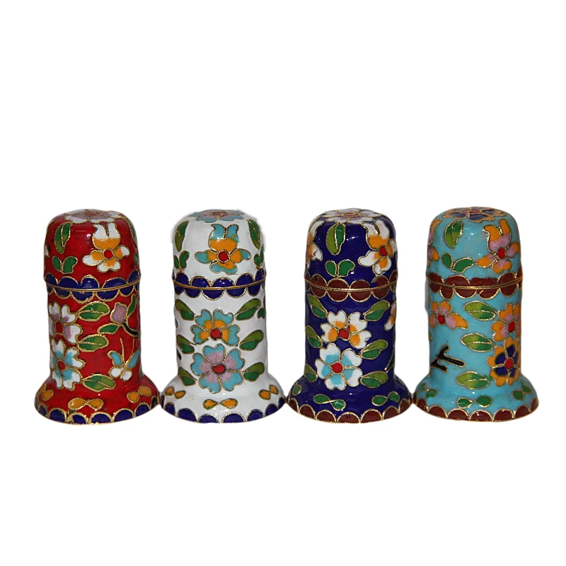 

Creative Chinese Cloisonne Toothpick Box Decorative Ornaments Handmade fetal copper filigree Enamel Toothpicks Case Crafts Gift