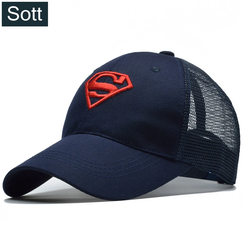 [SOTT] 2018 Gorras Супермен летняя кепка с сеткой бейсбольная для мужчин и женщин Bone Diamond