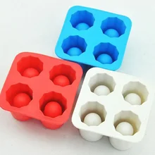 Силиконовая форма для льда креативный большой лоток для льда силиконовая форма четыре отверстия ледяная креманка силиконовая форма кухонные барные инструменты