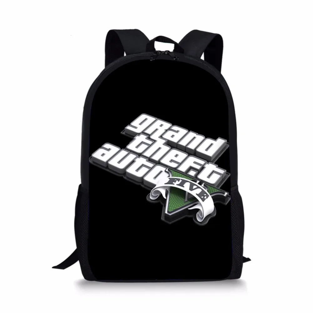 Новый Поп Grand Theft Авто игры портфели с принтом для обувь девочек подростков GTA