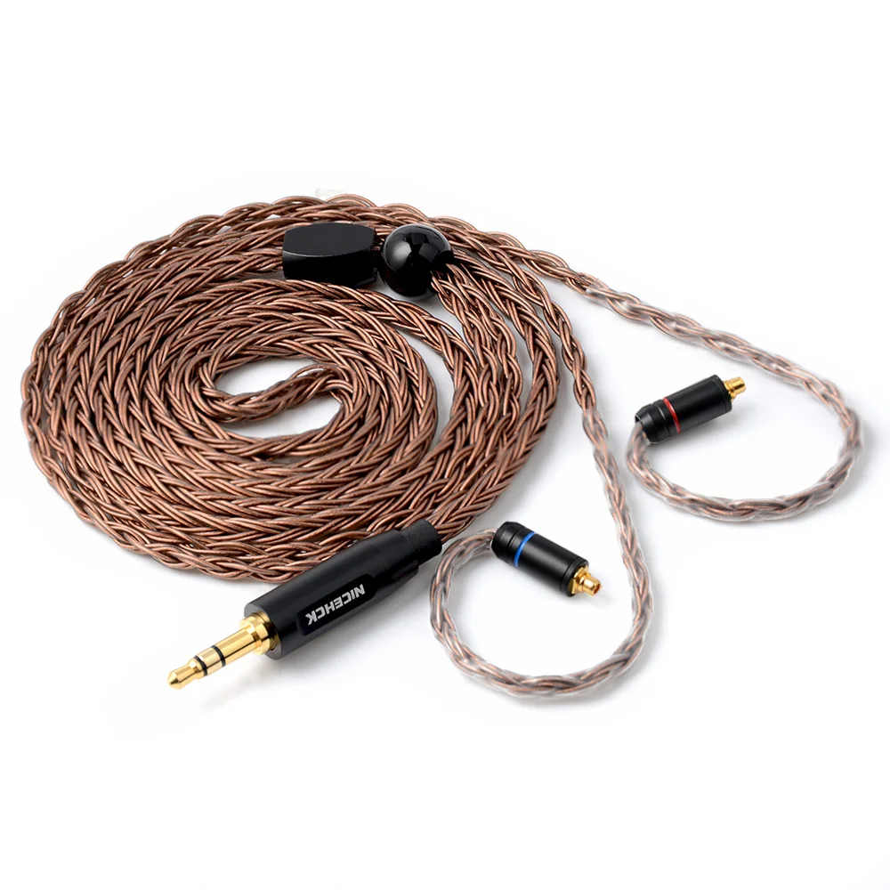 

NICEHCK 16 Core Pure Copper Upgrade Cable 3.5/2.5/4.4mm Plug MMCX/2Pin Connector For KZAS10/AS06/ZS10 TRN CCAC10 DT6 NICEHCK NX7