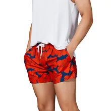 Мужские спортивные пляжные шорты больших размеров, красные штаны, брендовые штаны для серфинга, цветные летние спортивные сухие плавки, купальный костюм