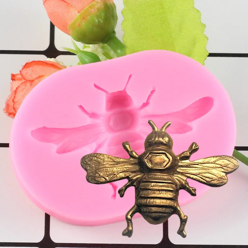 

Bee Fondant Cupcake Decorating Molds Cake Silicone Mold Sugarpaste Candy Chocolate Gumpaste Moulds Sugarcraft Resin Clay Mould