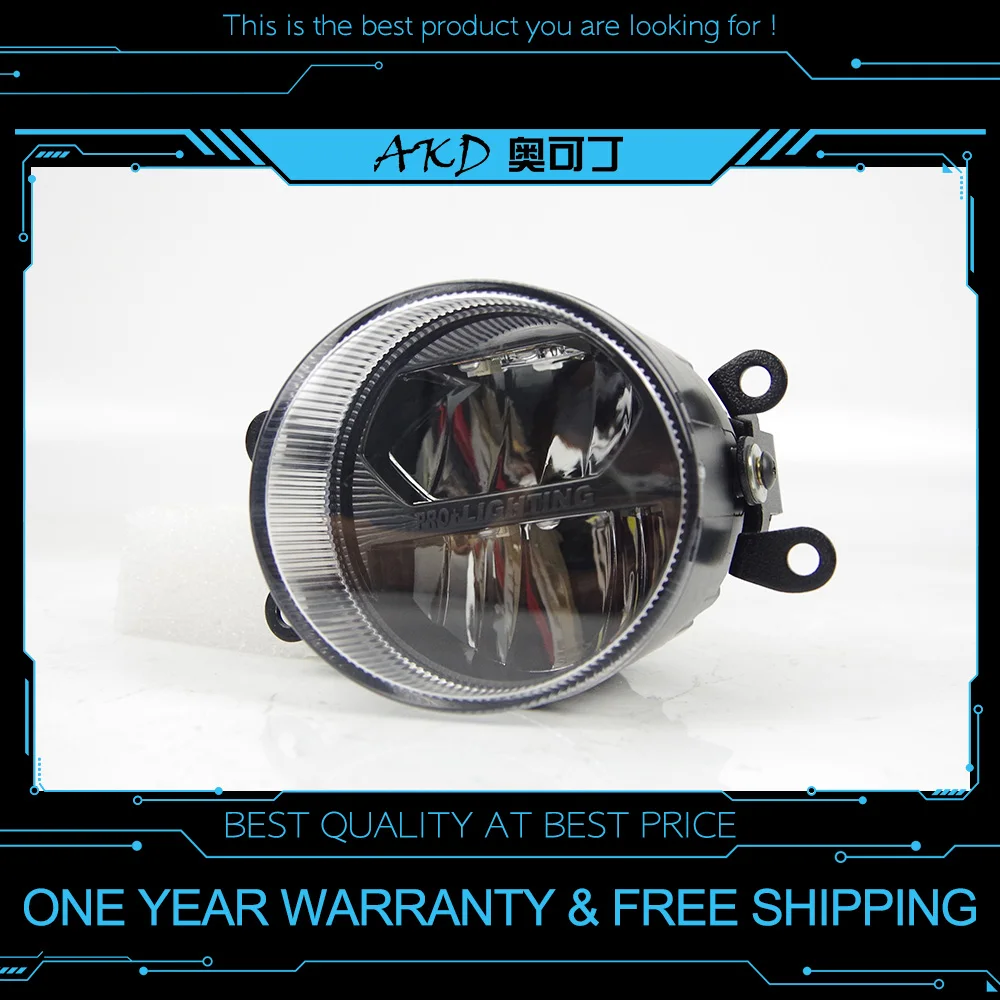 

AKD Car Fog lamp for Lexus LS 460L NX200 GX400 RX 200T Fog light LED Multi Funcation Foglight Automatically switch High Low beam