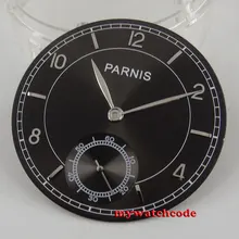 38,9 мм parnis серый циферблат серебряные руки Калибр ETA 6498 Чайка 3620 Циферблат часов(циферблат+ руки