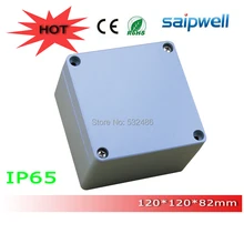 2014 IP65 Electronic Extruded Aluminum Case with 4pcs Screws 120*120*82 mm High Qulity