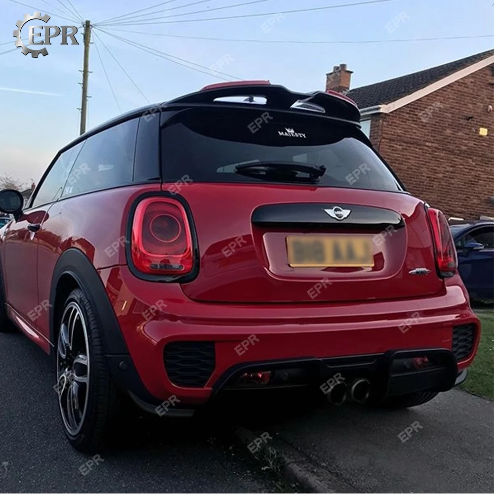 Carbon JCW Roof Spoiler For F56 Mini Cooper S Carbon Fibre Rear Spoiler Car styling Racing Seagull Roof Wing Lip Body Kit Part