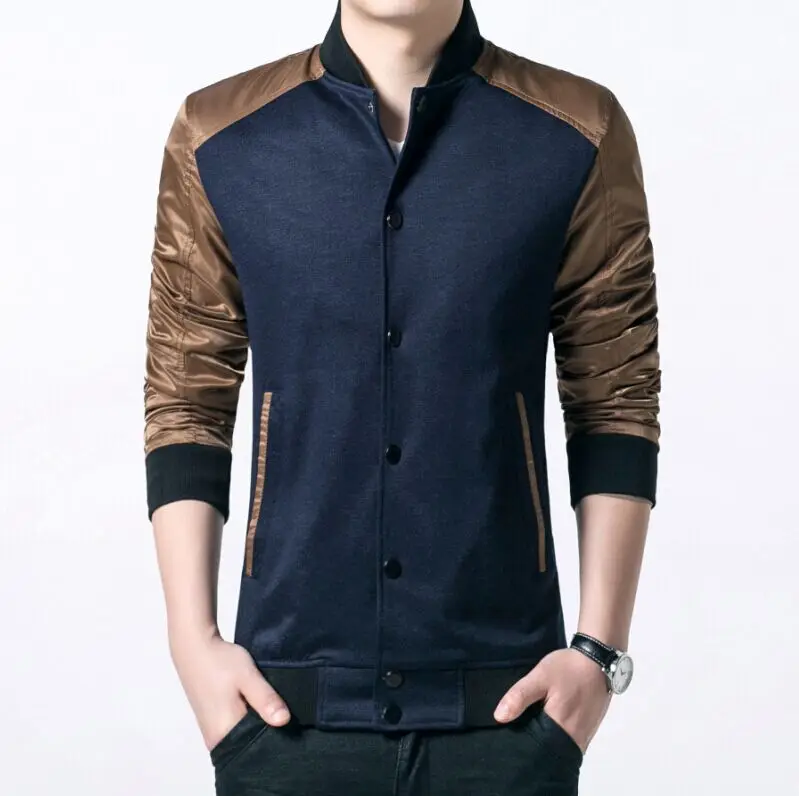 New Arrival Men's Jacket Patchwork Outerwear Autum...