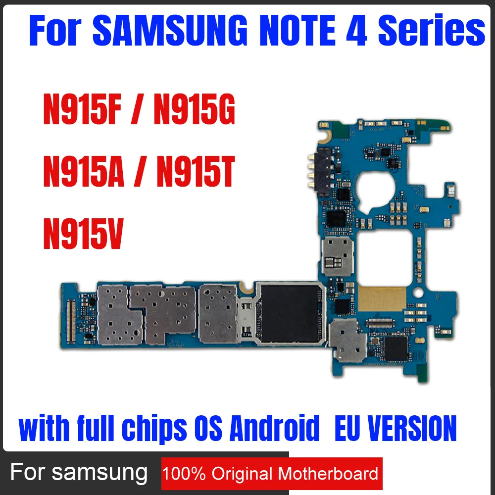 Для samsung Galaxy Note 4 N915F материнская плата, разблокирована для samsung Galaxy Note 4 N915G N915A N915T N915V материнская плата
