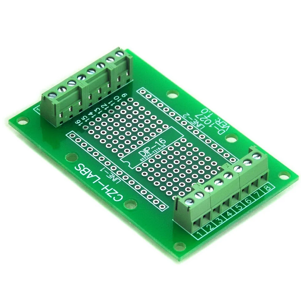 DIP-16 компонент для винта терминальный блок-Адаптер доска, DIP16 печатной платы