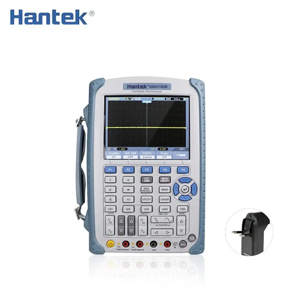 Hantek DSO1202B 200 МГц Ручной цифровой осциллограф 2 канала 1GSa/s Osciloscopio с 6000 мультиметром