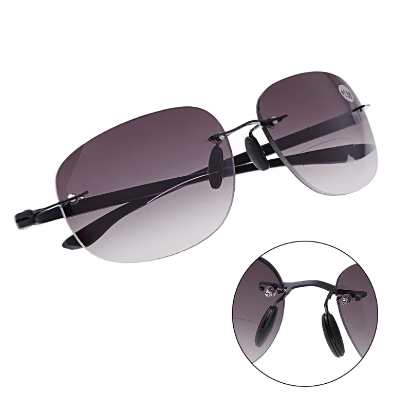 Открытый без оправы Рыбалка бифокальные очки для чтения солнцезащитные очки ридеры+ 1,0+ 1,5+ 2,0+ 2,5+ 3,0+ 3,5