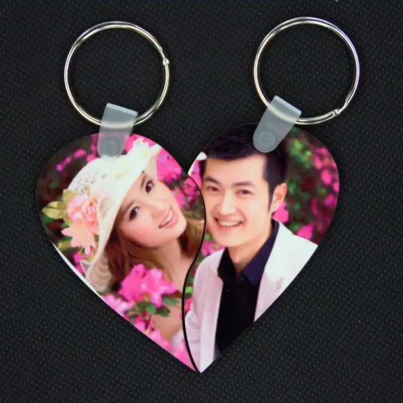 

sublimation blank key chains heart mdf keychain heart transfer printing consumables for Valentine's Day 10pcs/lot new styles