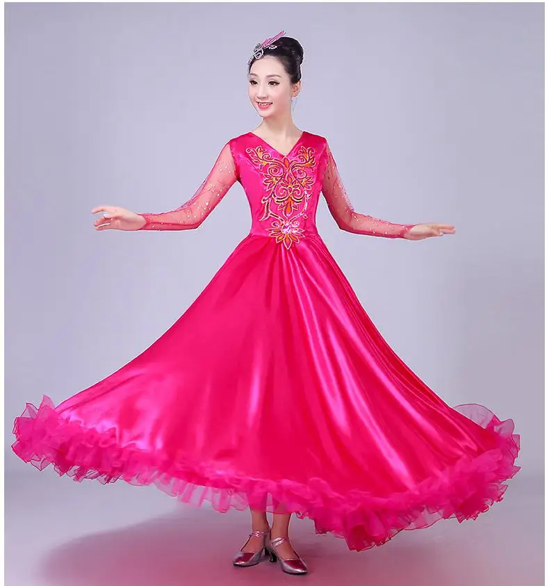 Buy 2018new national dance performance costume chorus stage outfit opening