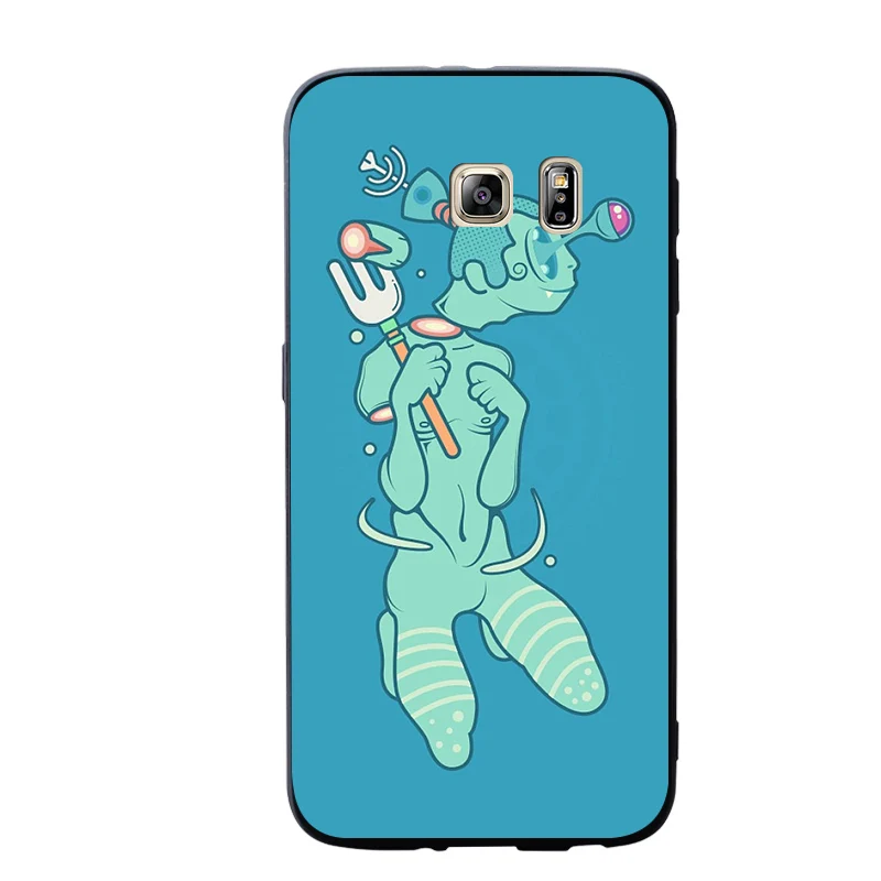 Граффити личность чехлы крышка для samsung Galaxy S10 e S9 S8 S7 S6 край плюс мягкий