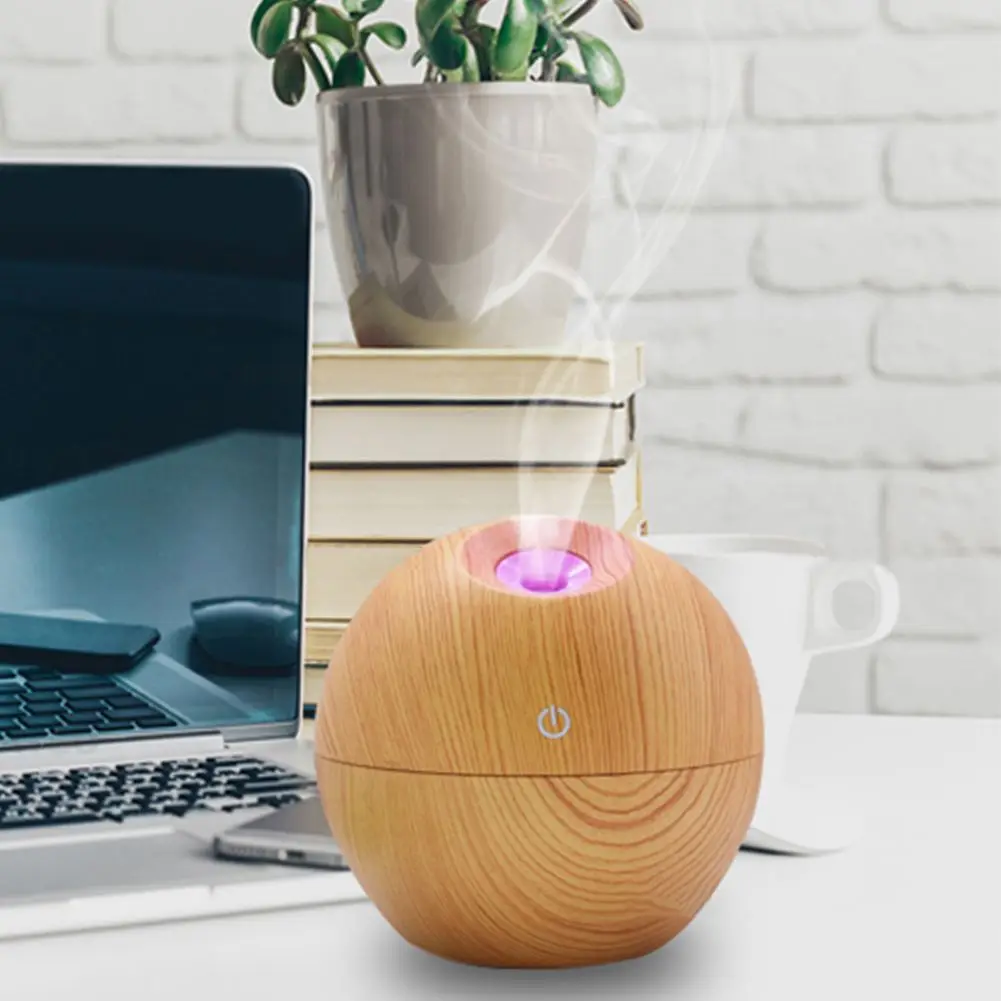 

USB 130 ml Aroma ESSential Oil Diffuser Ultrasonic Mist Humidifier Air Purifier Color Change LED Night light for Office Home