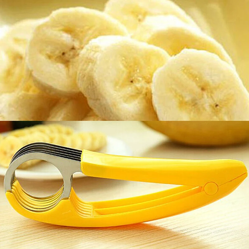 Удобные аксессуары для семьи слайсер измельчитель бананов для огурцов фруктов резак приспособление для салата AA