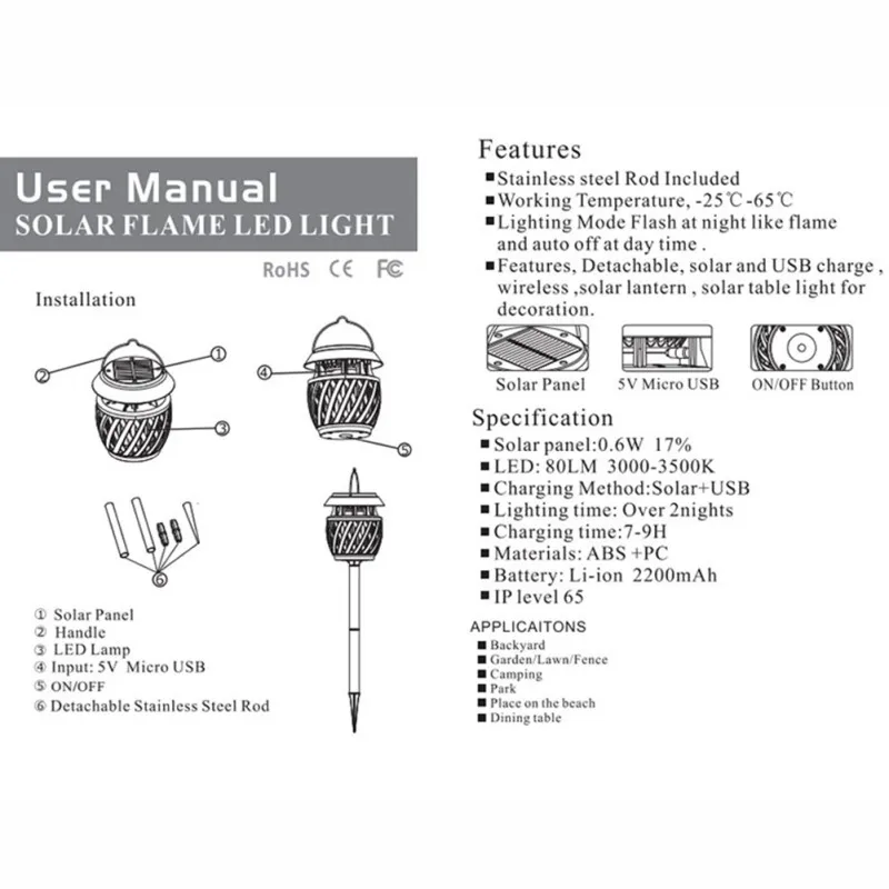 Открытый водонепроницаемый Солнечный свет пламени/воды световой факел солнечный сад пейзаж плавающий под водой пылезащитный свет