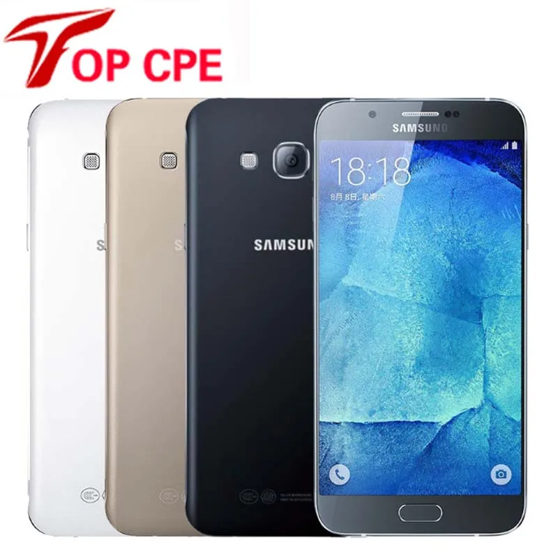 

Original Unlocked Samsung Galaxy A8 A8000 5.7'' Octa Core 16.0MP Camera Android 5.1 2GB RAM 16GB ROM 1080P WIFI GPS Mobile Phone