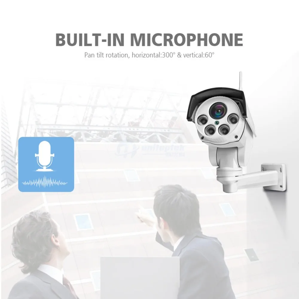 Беспроводная HD 1080P Bullet Wifi PTZ IP камера Аудио 5X/10X оптический ...