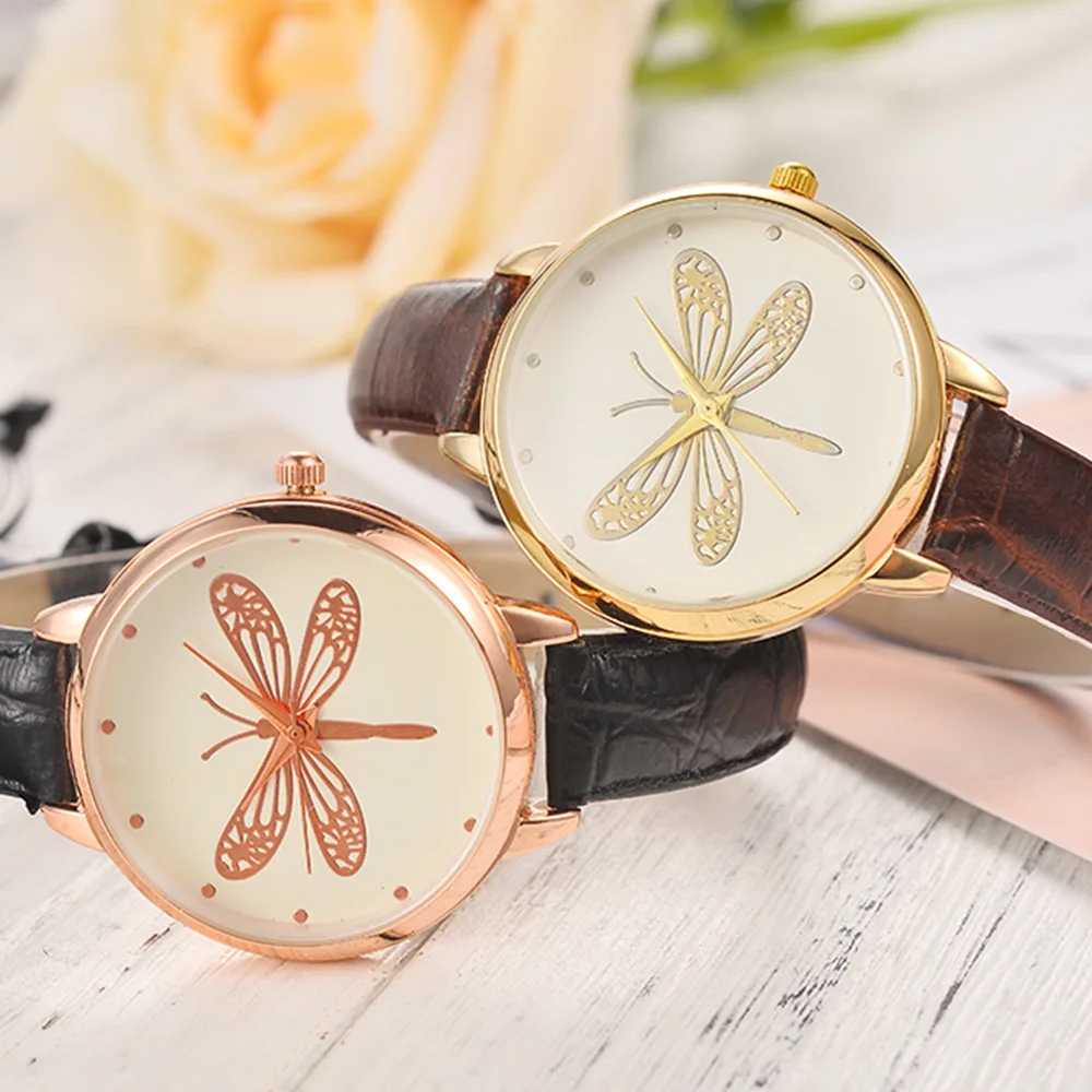 

Fashion Student Watch Big Head Dragonfly Women's Watch Quartz Watch Ladies Creative Watches