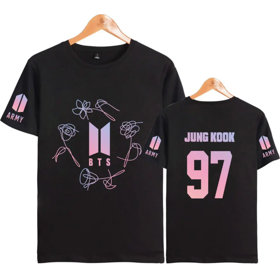 LUCKYFRIDAYF/модная футболка BTS Bangtan Boys Love Yourself для мужчин и женщин Повседневная с
