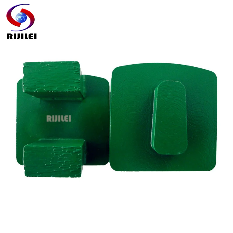 RIJILEI 30Pcs/Lot Redi-Lock Diamond Grinding Disc Trapezoid Grinding Block Concrete Floor Metal Bond Grinding Shoes Plate Y20-2 rijilei 30pcs lot redi lock diamond grinding disc trapezoid grinding block concrete floor metal bond grinding shoes plate y20 2